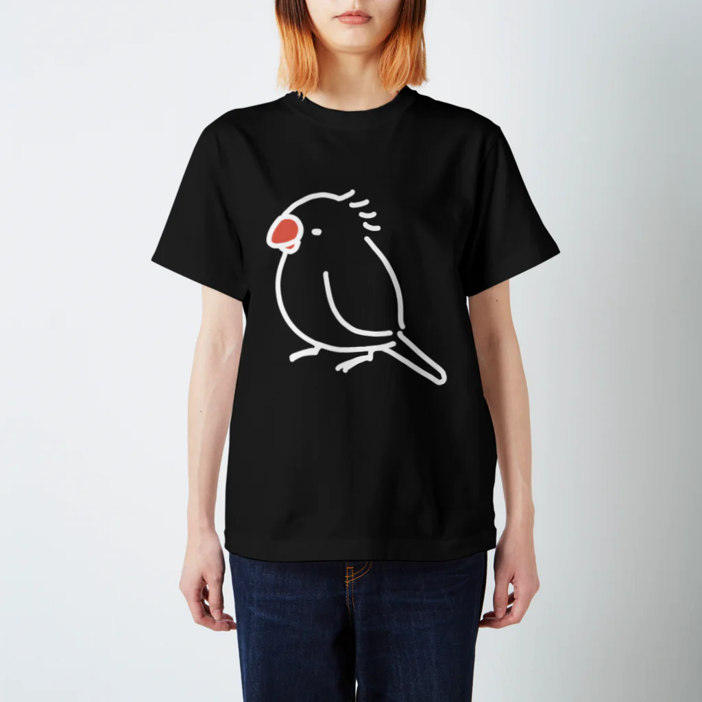 へんてこな文鳥さんのお店のアホ毛がひどい文鳥 スタンダードTシャツ