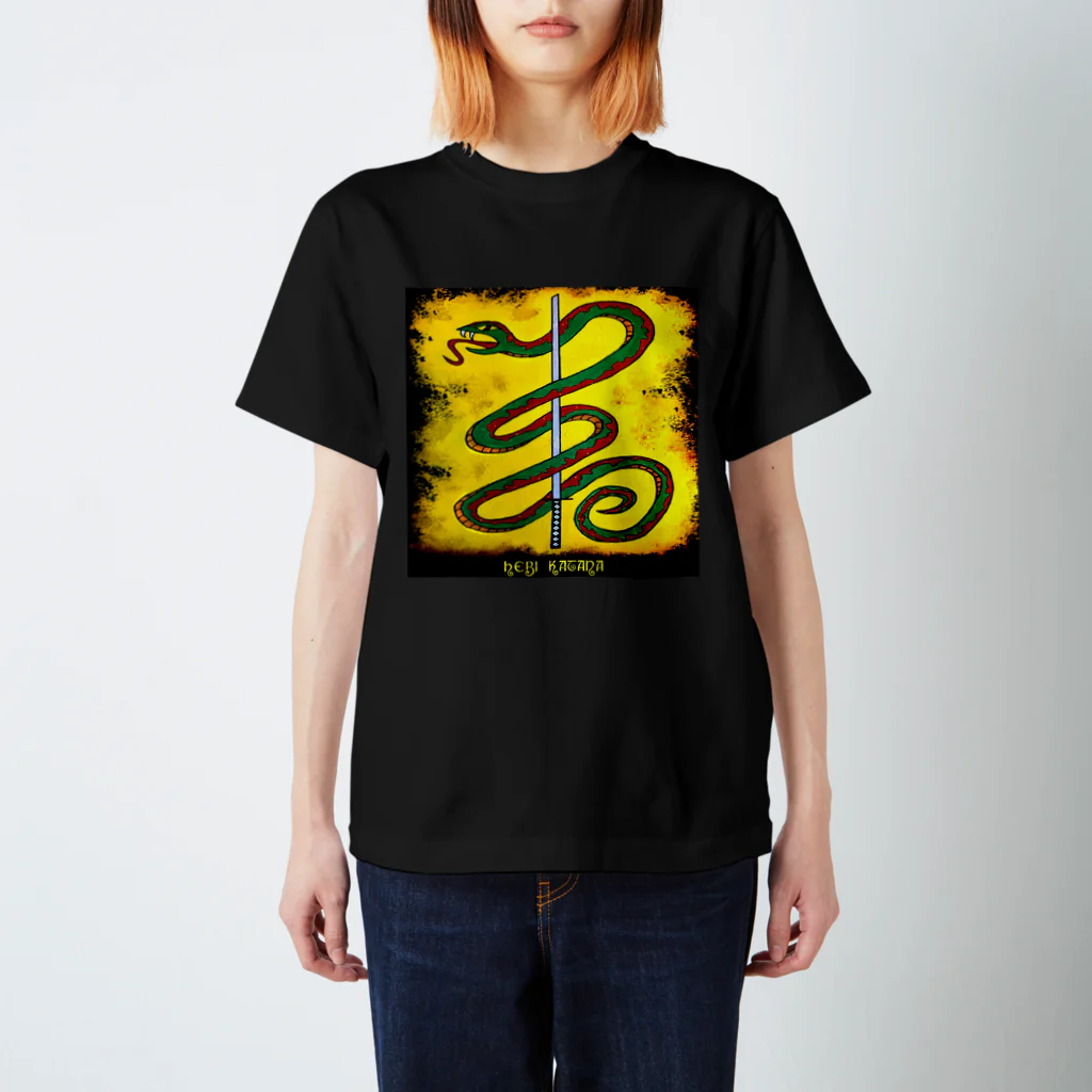 Hebi KatanaのHebi Katana logo T-shirt Regular Fit T-Shirt