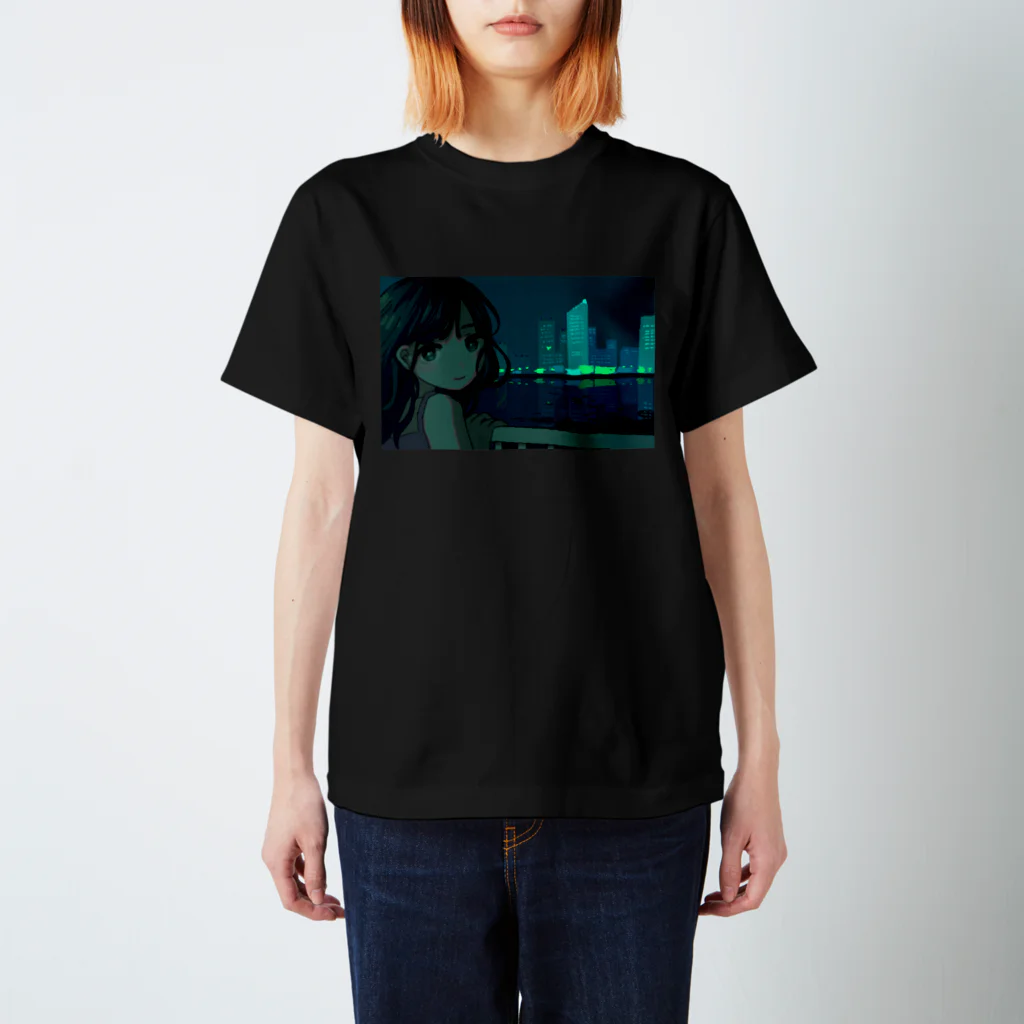 Yuki Nanamiの夜景 スタンダードTシャツ