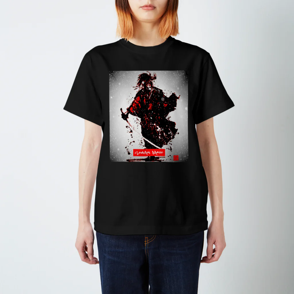 SAMURAI BRAVE JAPANのSAMURAI ｢雪花ノ想｣ スタンダードTシャツ