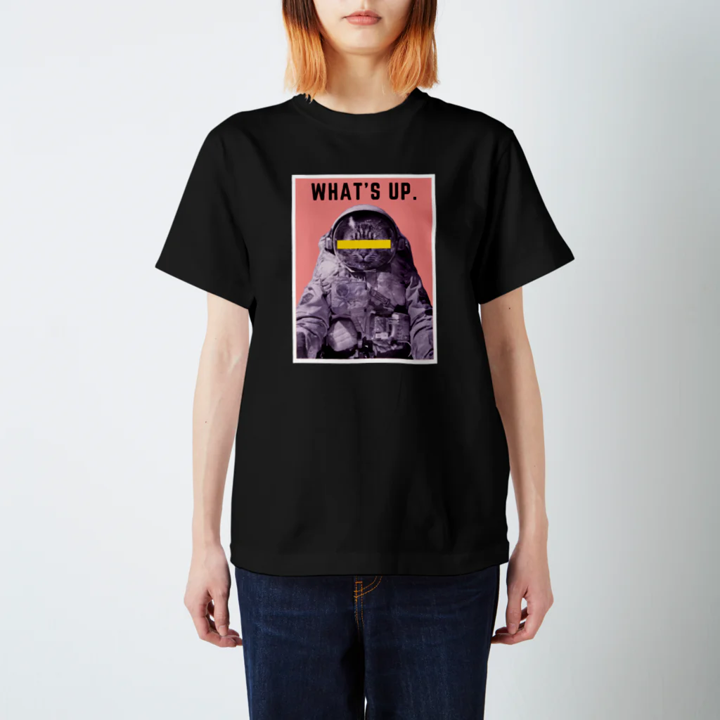 ANIMAL TWIST DESIGNSのWHAT`S UP SPACE CAT スタンダードTシャツ