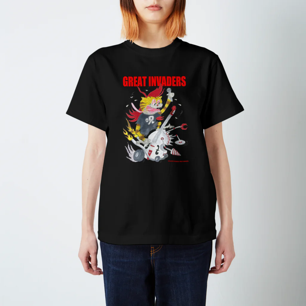 クサカイ商店の暴走ウッドベース/グレートインベーダーズ Regular Fit T-Shirt