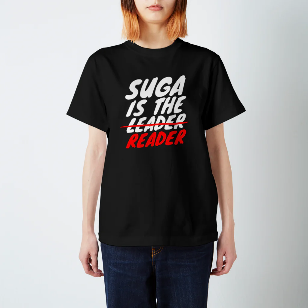 gemgemshopの菅は指導者(LEADER)ではなく読む人(READER) スタンダードTシャツ