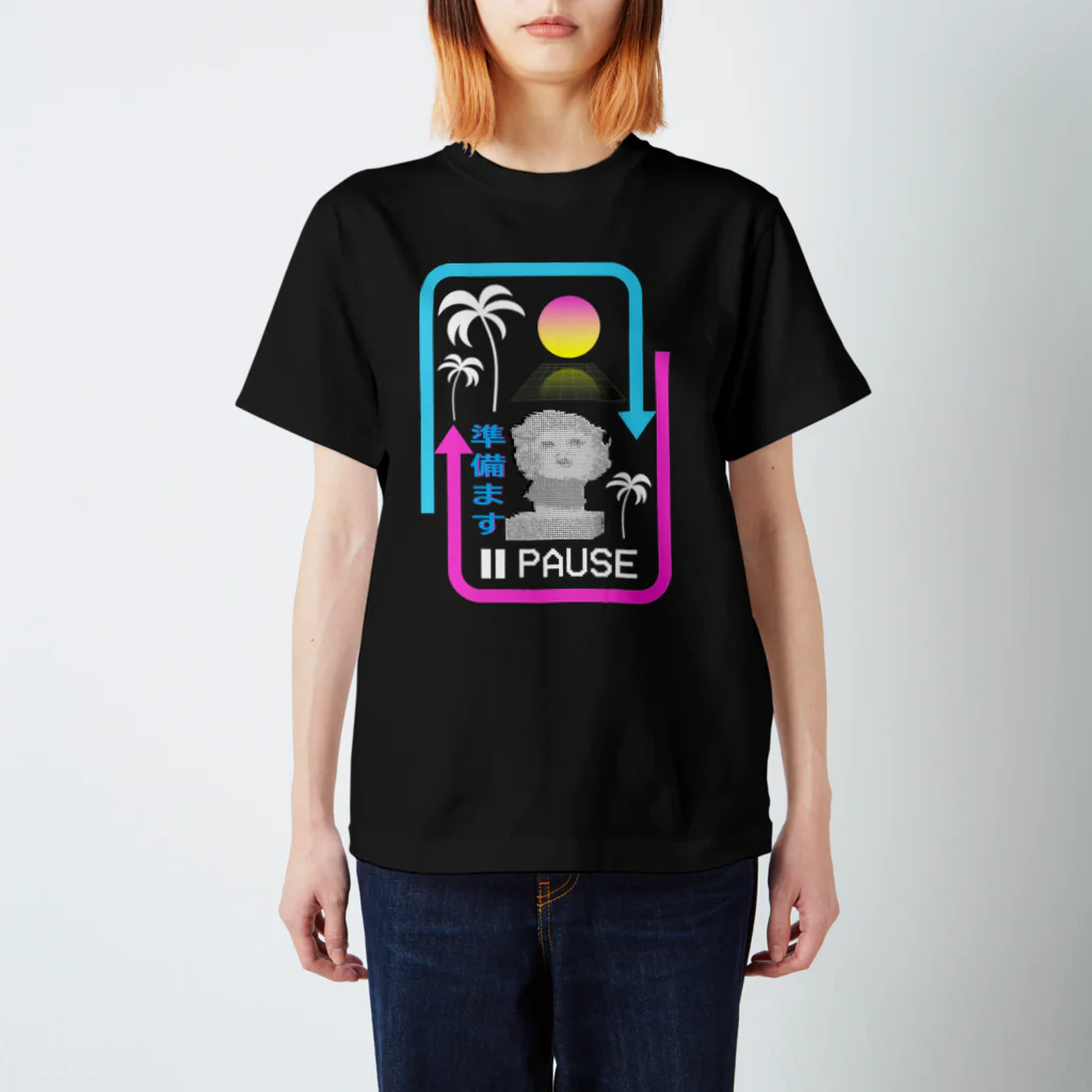 ピアンポン -phangpon-の準備ます（ｖａｐｏｒｗａｖｅ)[黒用] Regular Fit T-Shirt