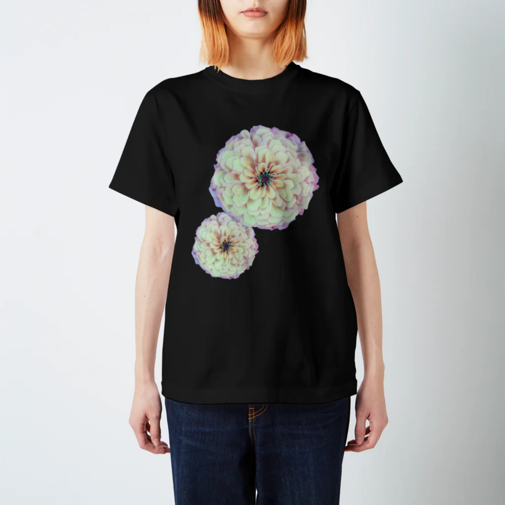 花水の夢花白二輪 Regular Fit T-Shirt