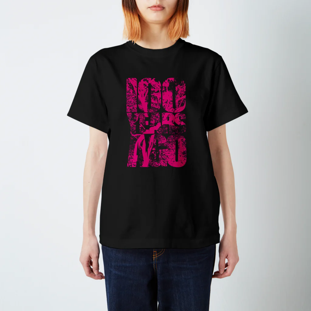 うつぼ社の100years ago pink スタンダードTシャツ