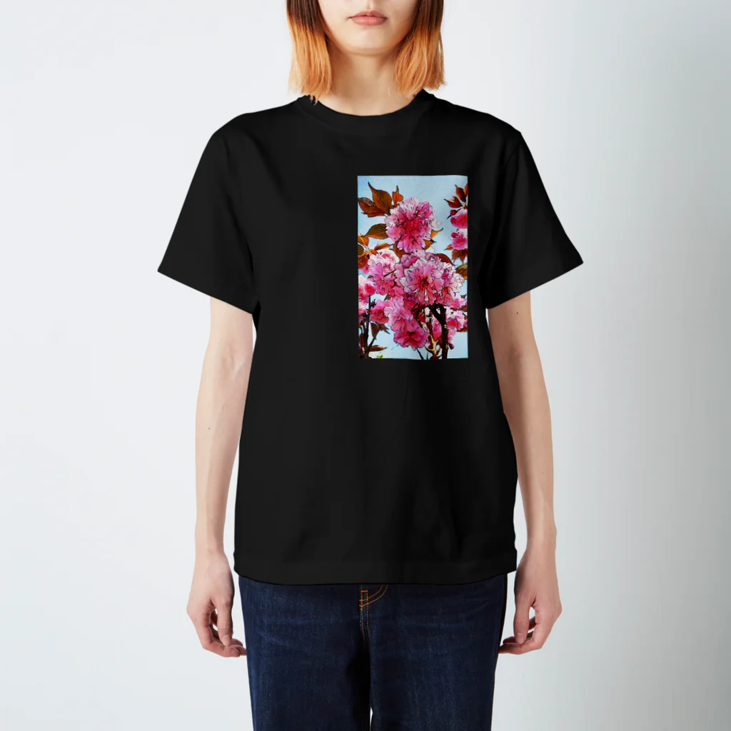 LalaHangeulの八重桜 スタンダードTシャツ