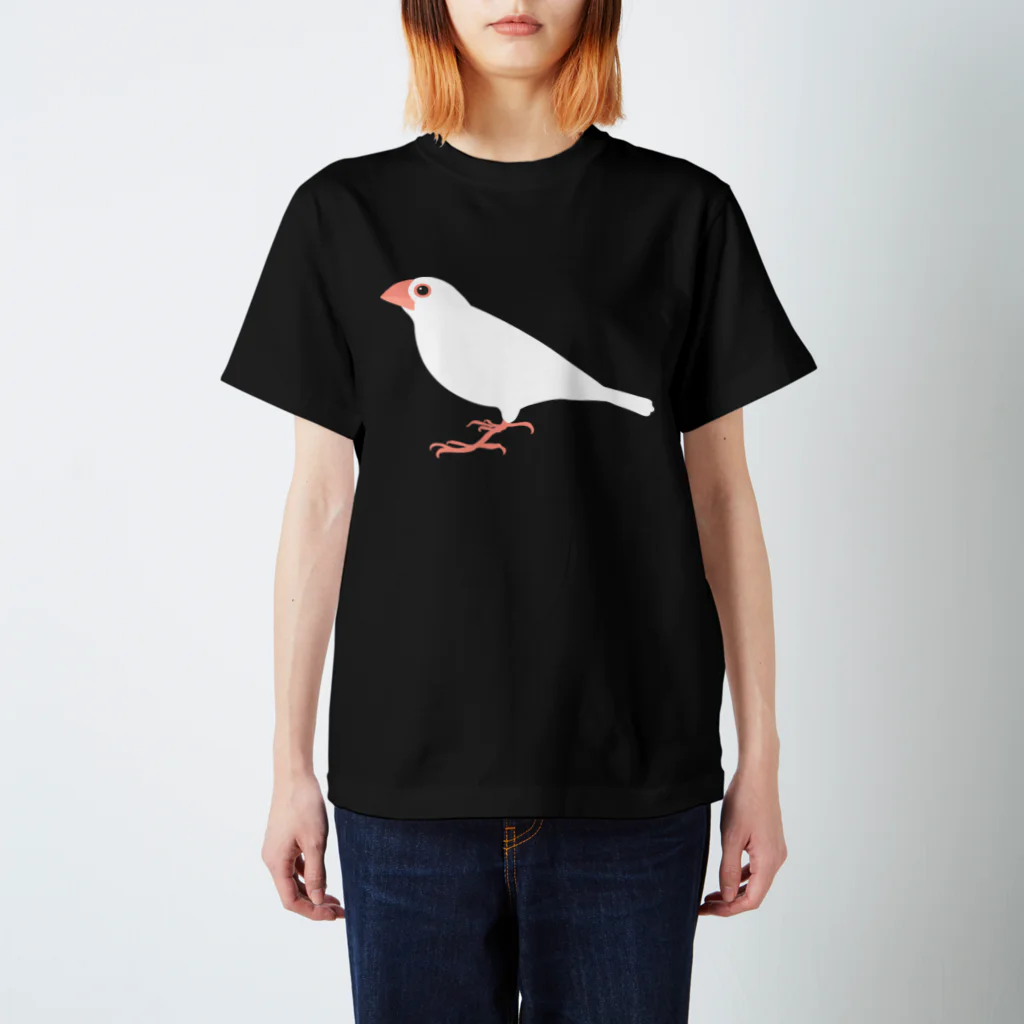 文鳥ちゅんねる【公式グッズストア】の白文鳥Ｔシャツ スタンダードTシャツ