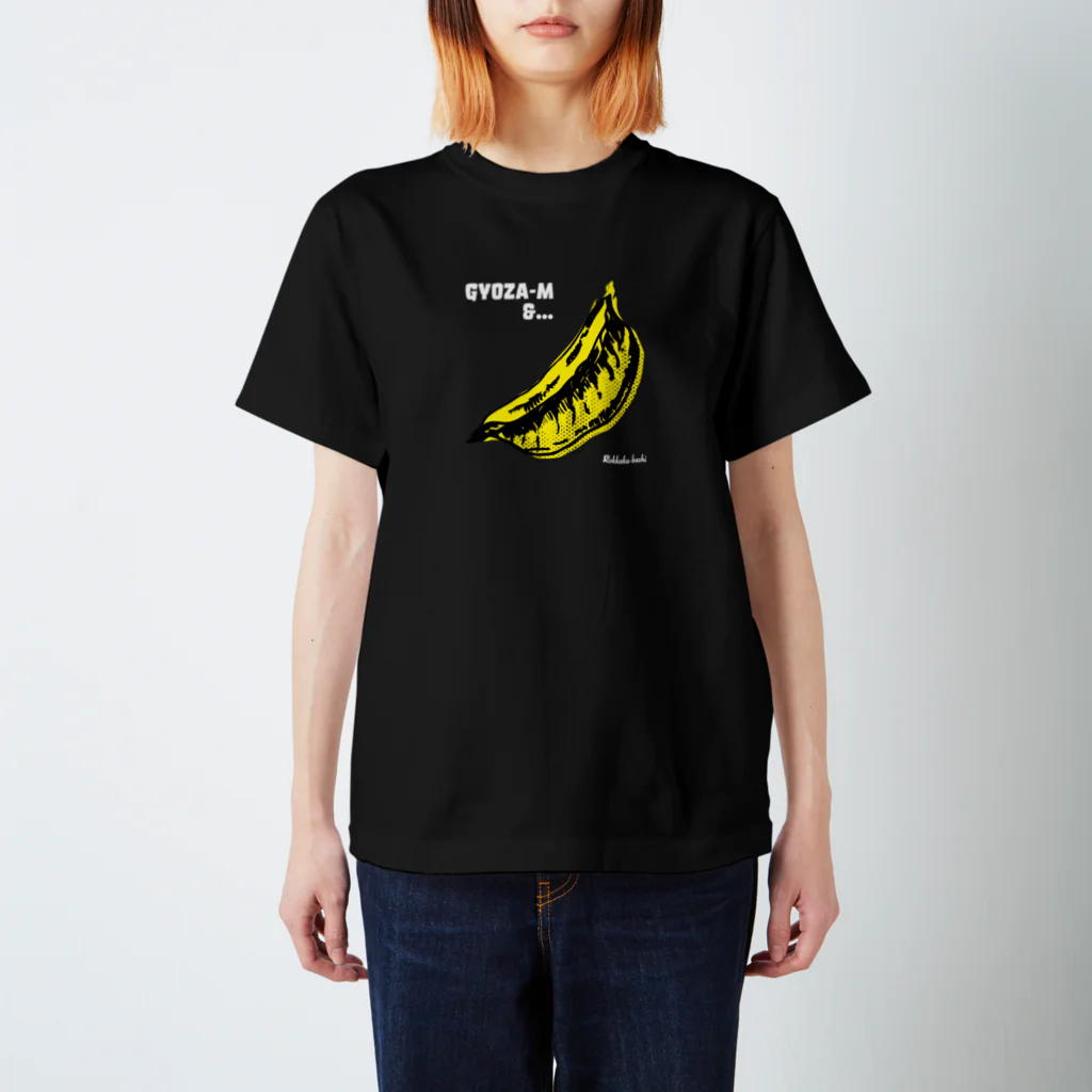 Mの白フォントフロントプリント Regular Fit T-Shirt