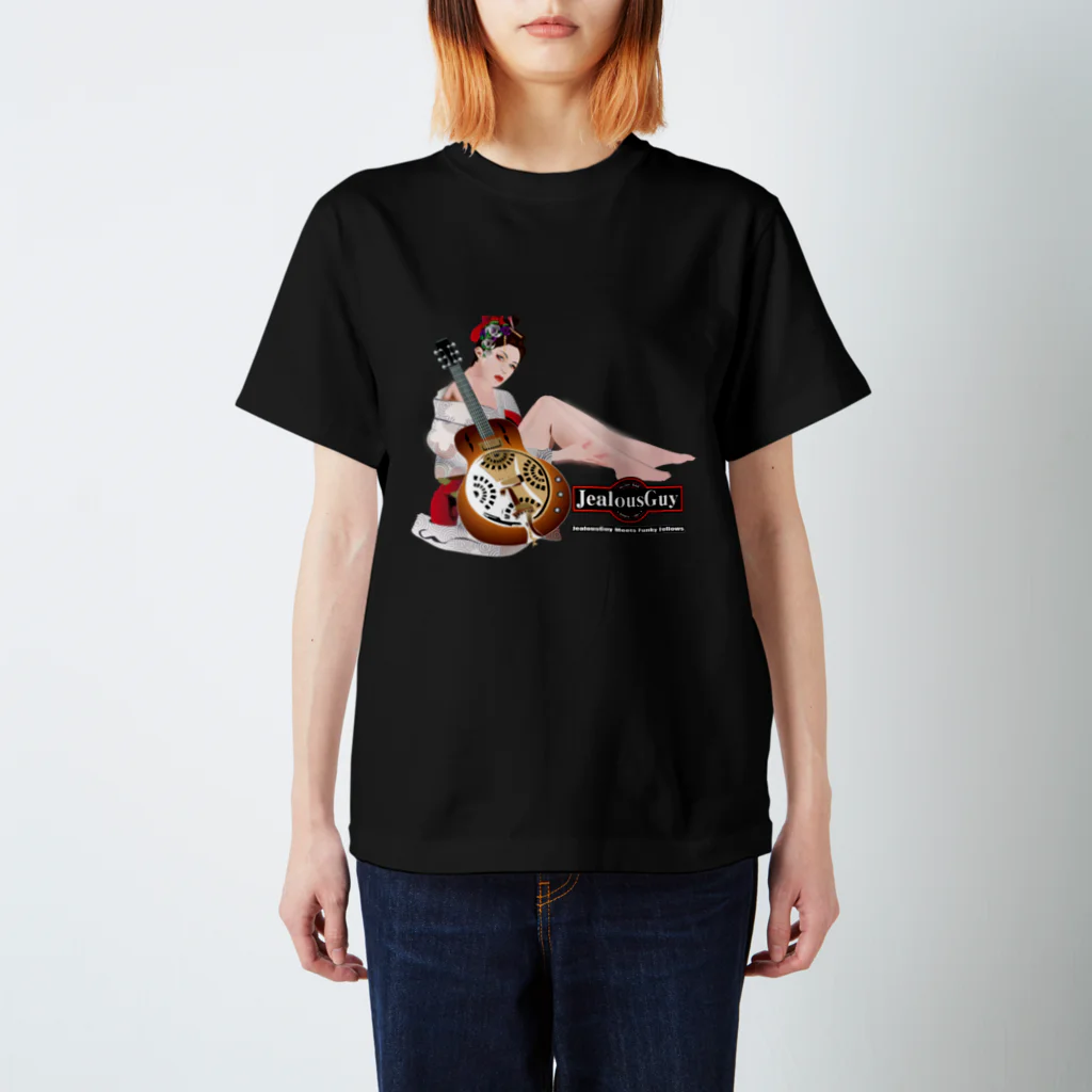 JealousGuyの美人画コラボTシャツ花魁 スタンダードTシャツ