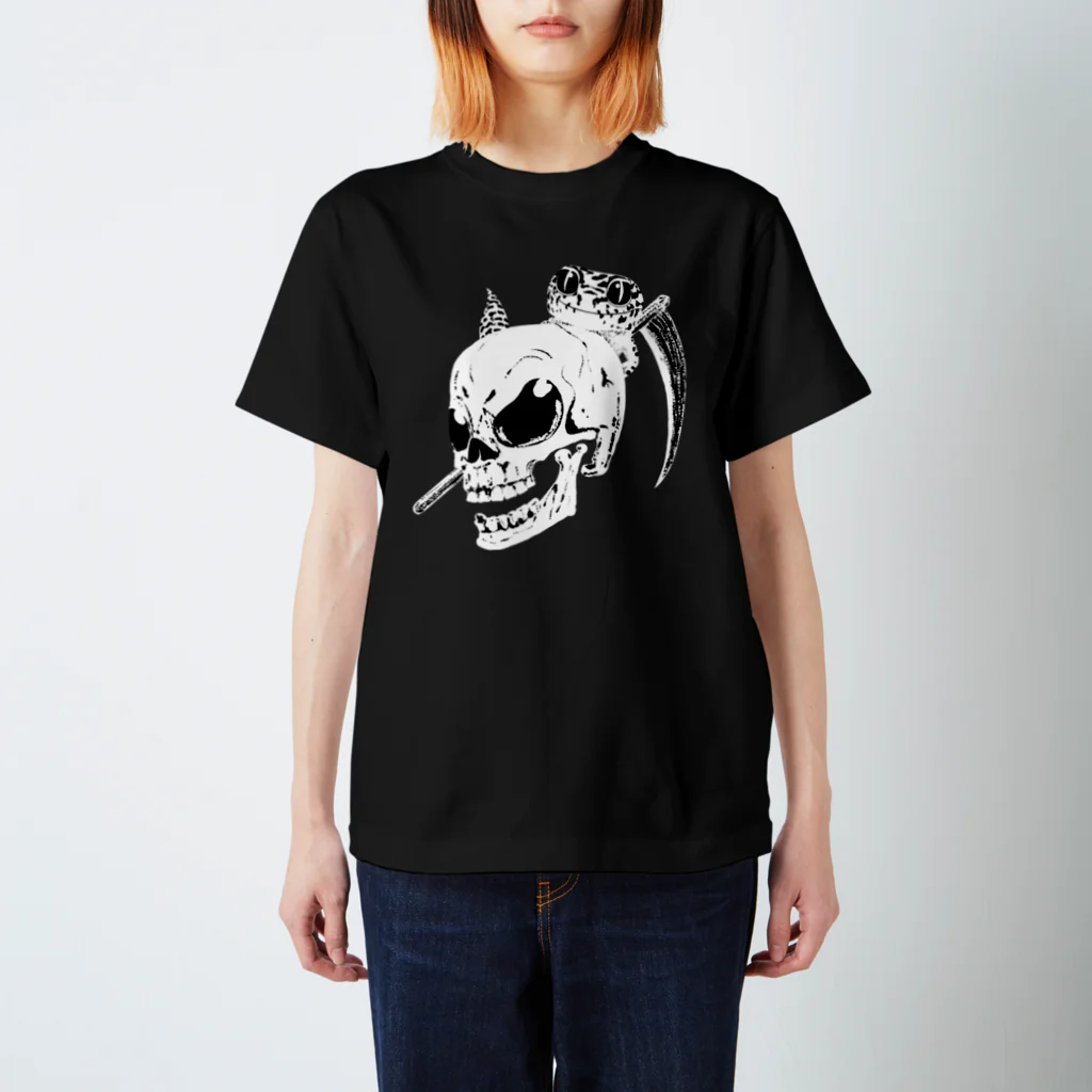 Funny Reptile Artの死神レオパ Regular Fit T-Shirt