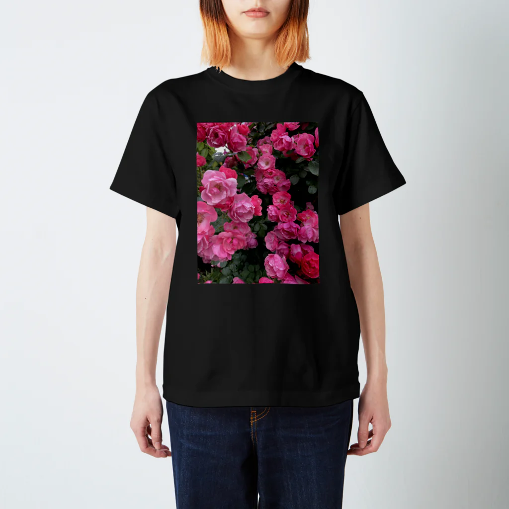 保護猫支援ショップ・パール女将のお宿の薔薇🌹 スタンダードTシャツ