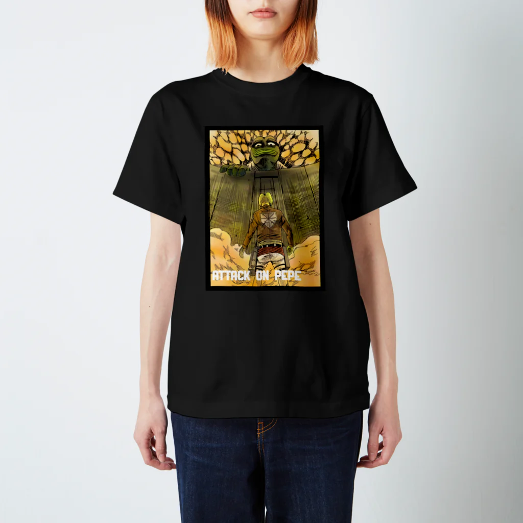 MINASEのATACK ON PEPE スタンダードTシャツ