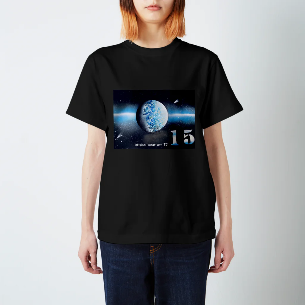 小さな宇宙工房おっちーの【NO.15 A sense of security〜original spray art〜】 Regular Fit T-Shirt