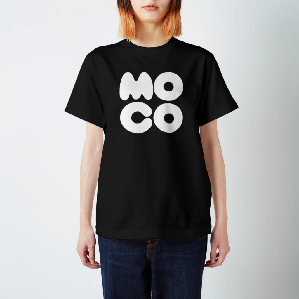 mocoのmocoT（しろもじ） スタンダードTシャツ