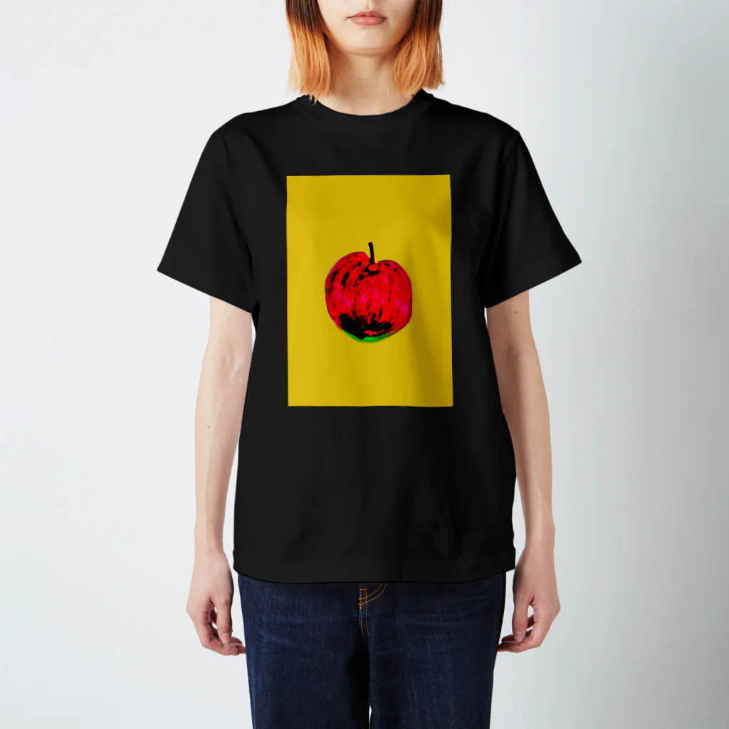 四足歩行と宙返りのAPPLEりんご スタンダードTシャツ