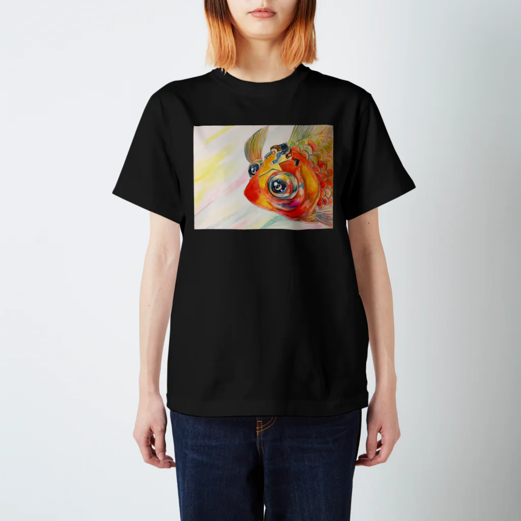 593の金魚と少年 2 スタンダードTシャツ