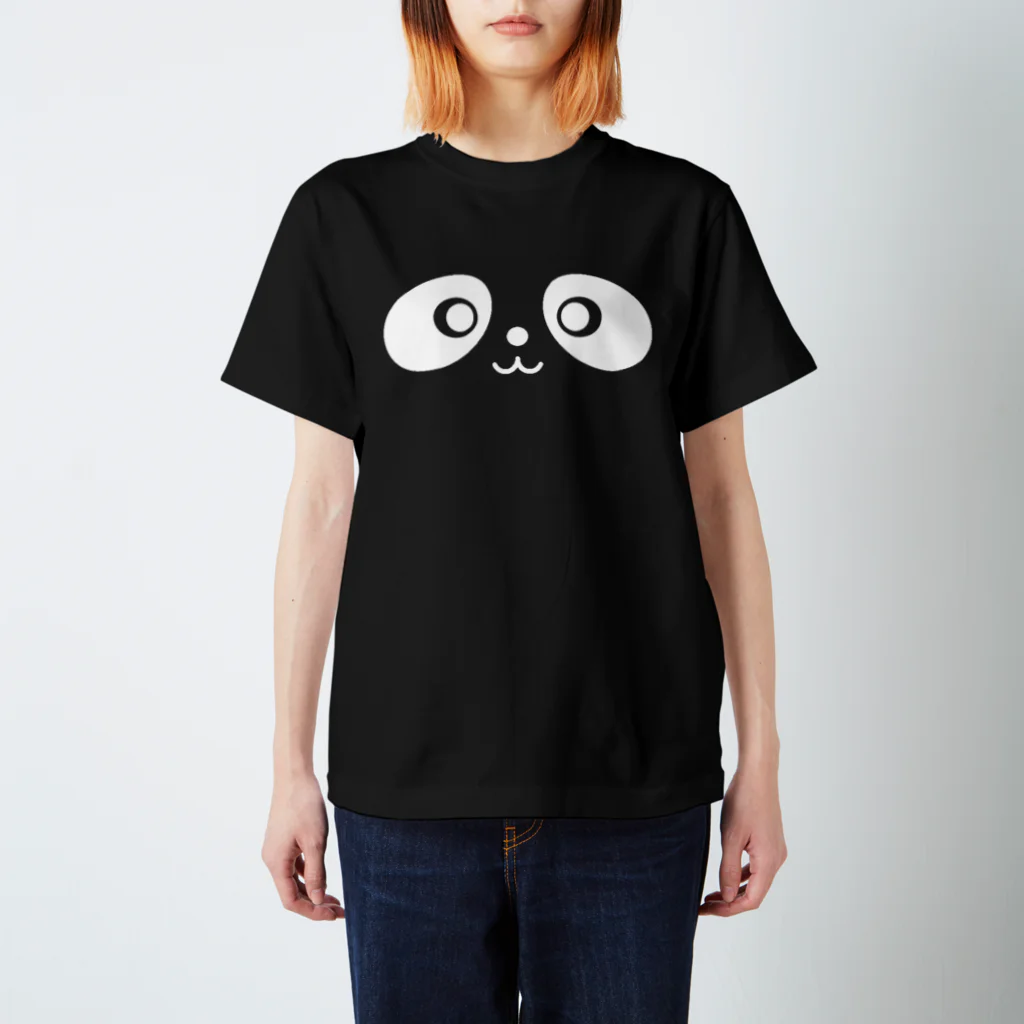 🐼コミックパンダ🐼【オンラインショップ】のパンダくんの顔 スタンダードTシャツ