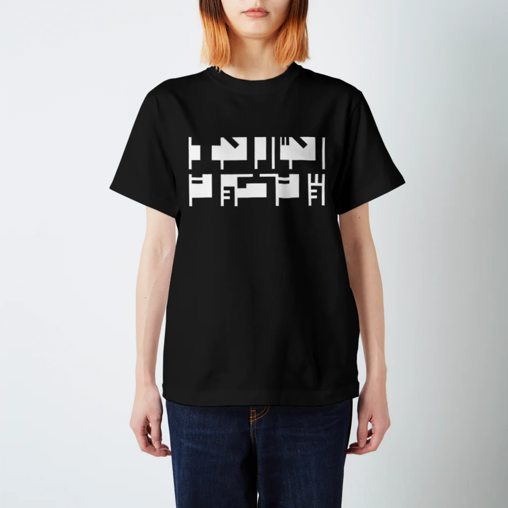 END-BAND-SHOW-JOYの円盤少女秘密ロゴ(白) Regular Fit T-Shirt