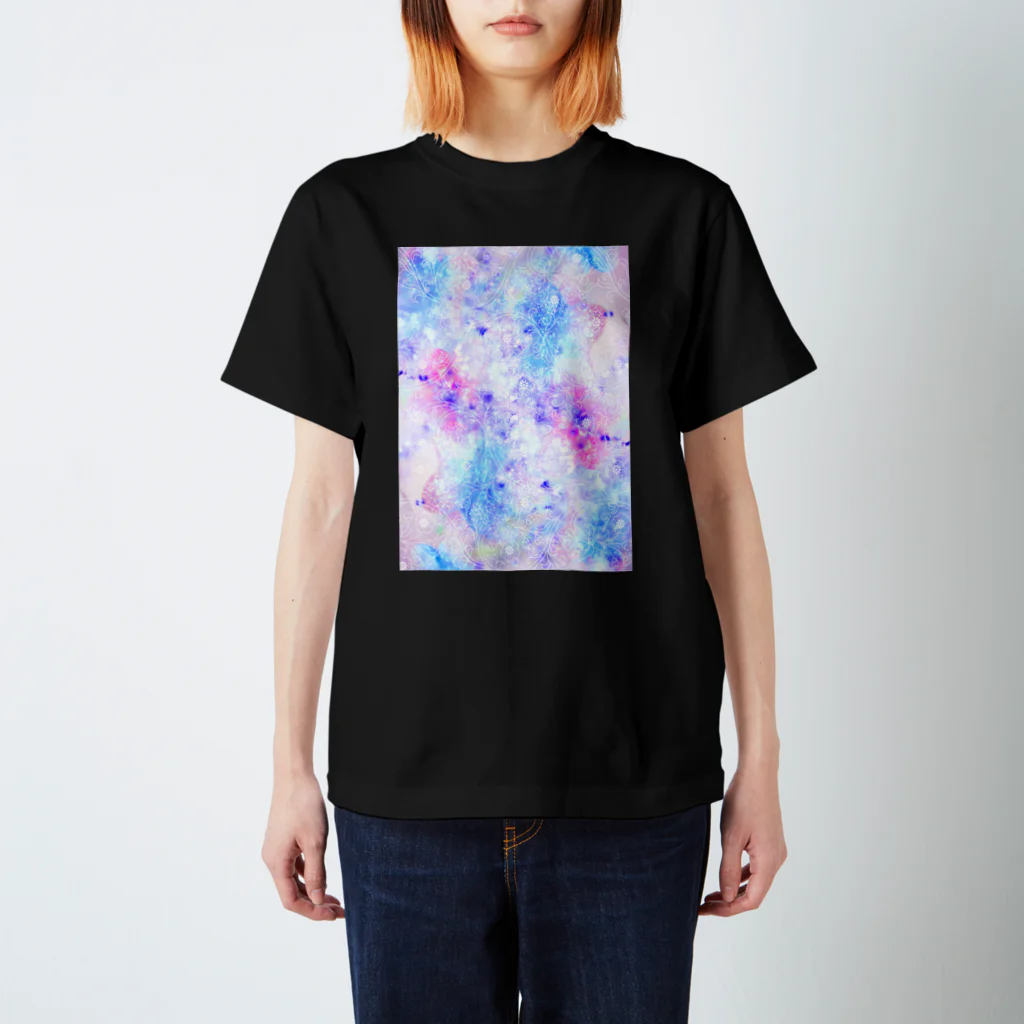 森林木太郎のキラキラ003(お花パープル) Regular Fit T-Shirt