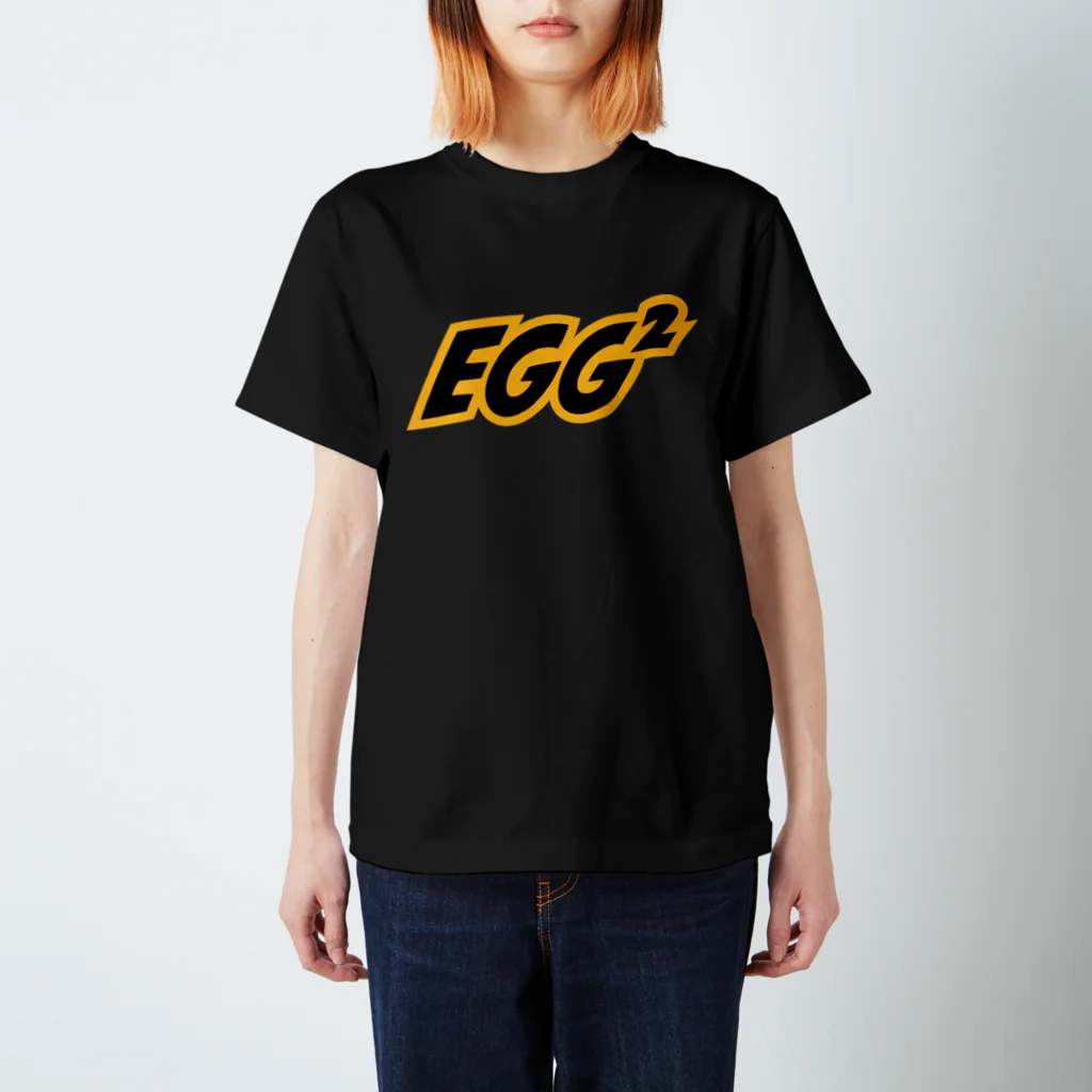 EGG²の"Black" EGG² Logo T-shirts Regular Fit T-Shirt