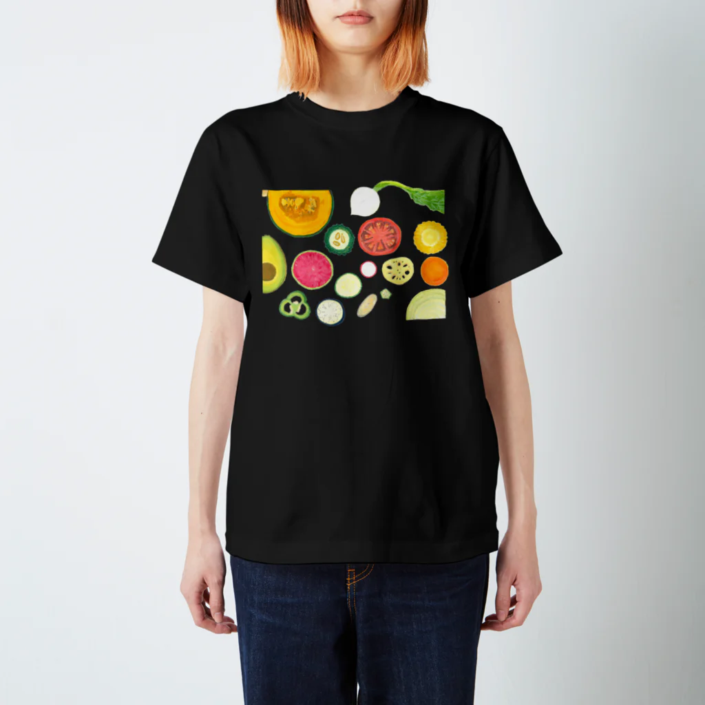 たかねざわ　かおりの野菜の断面 スタンダードTシャツ