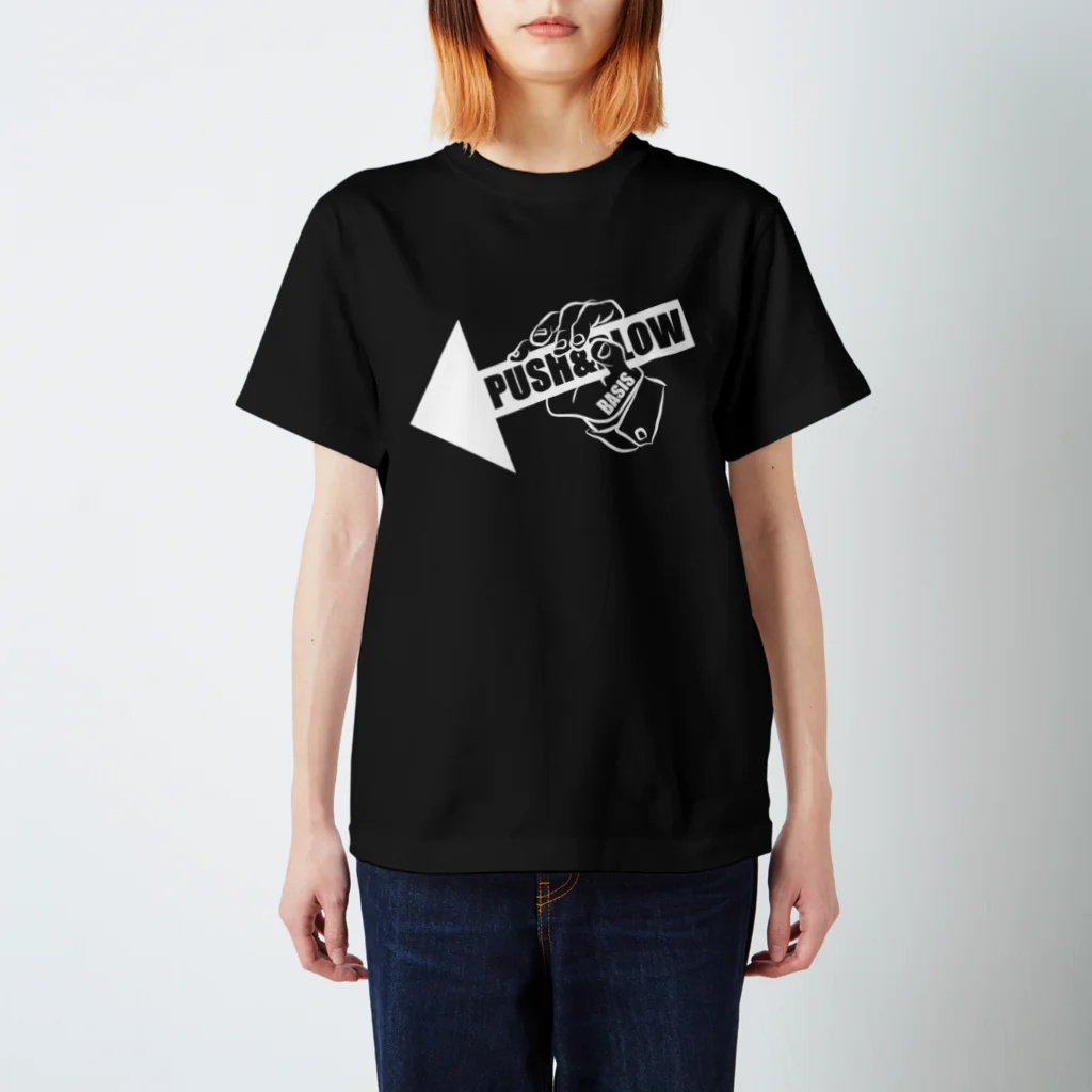 mosmos storeのPUSH & BLOW -white- スタンダードTシャツ