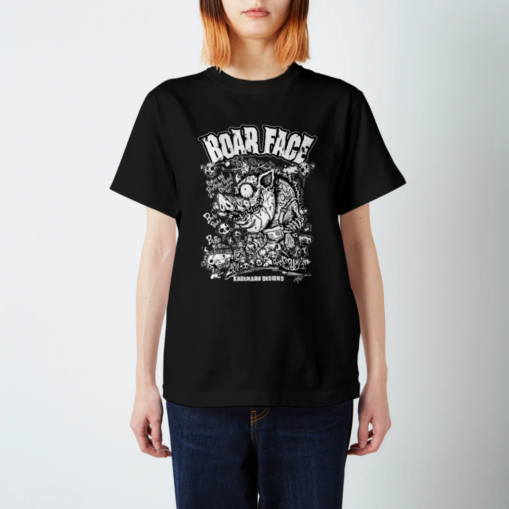 KAGEMARU ARTのボアフェイス Regular Fit T-Shirt