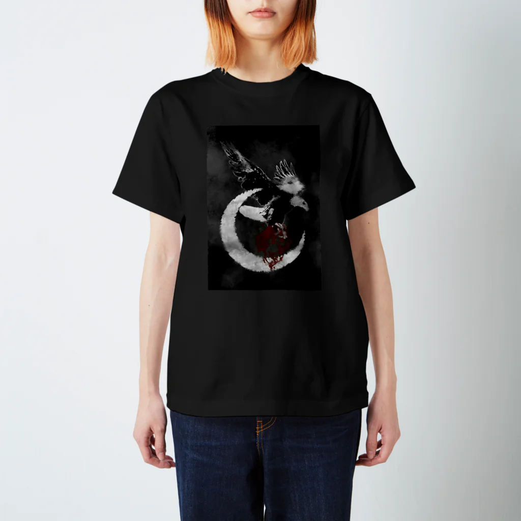 RMk→D (アールエムケード)の鷲ノ月 スタンダードTシャツ