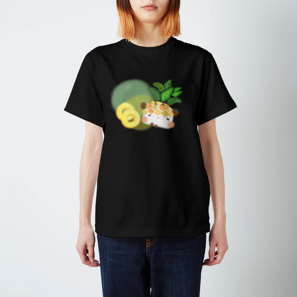 ぱすてらむぎこのパイナップル🍍パンダ スタンダードTシャツ