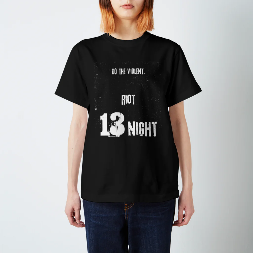 Hydra69の13Night 白インク Regular Fit T-Shirt