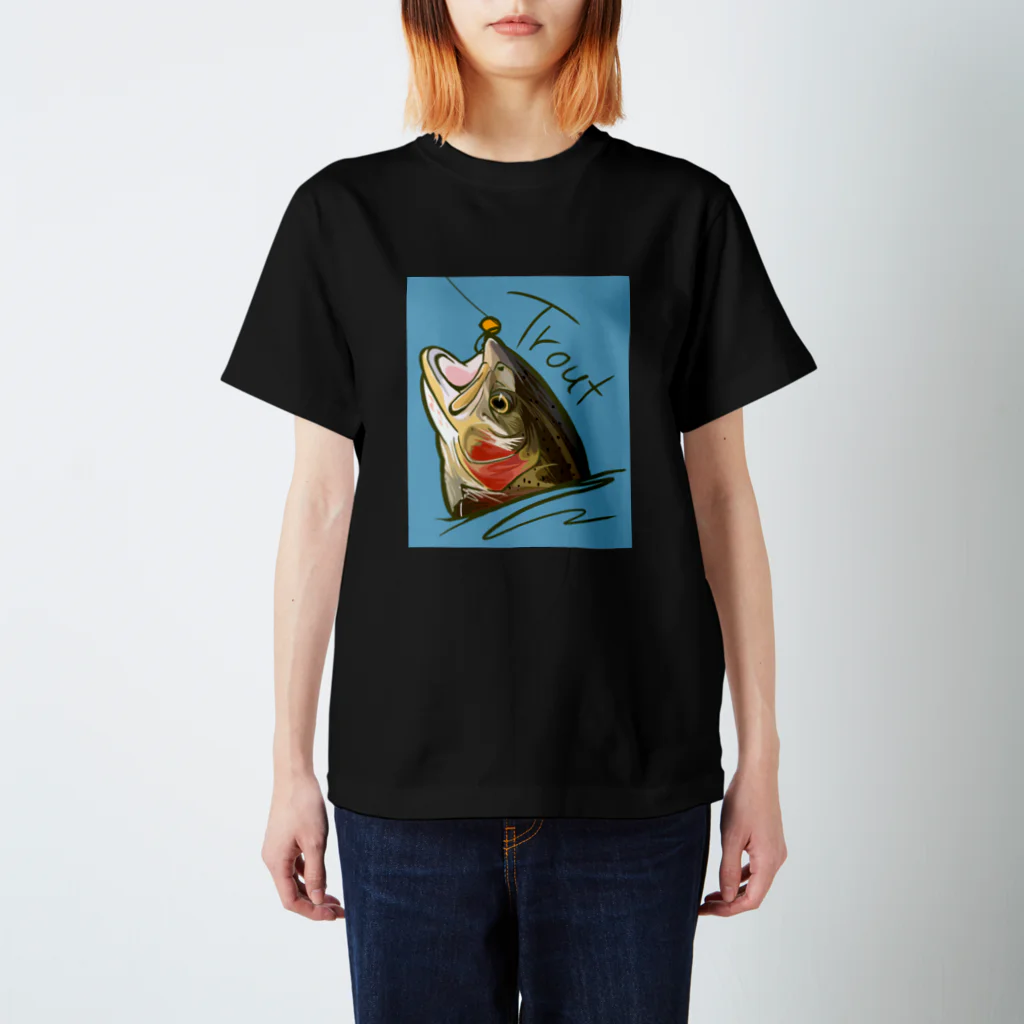 🎨nanairo🐟のtrout Regular Fit T-Shirt