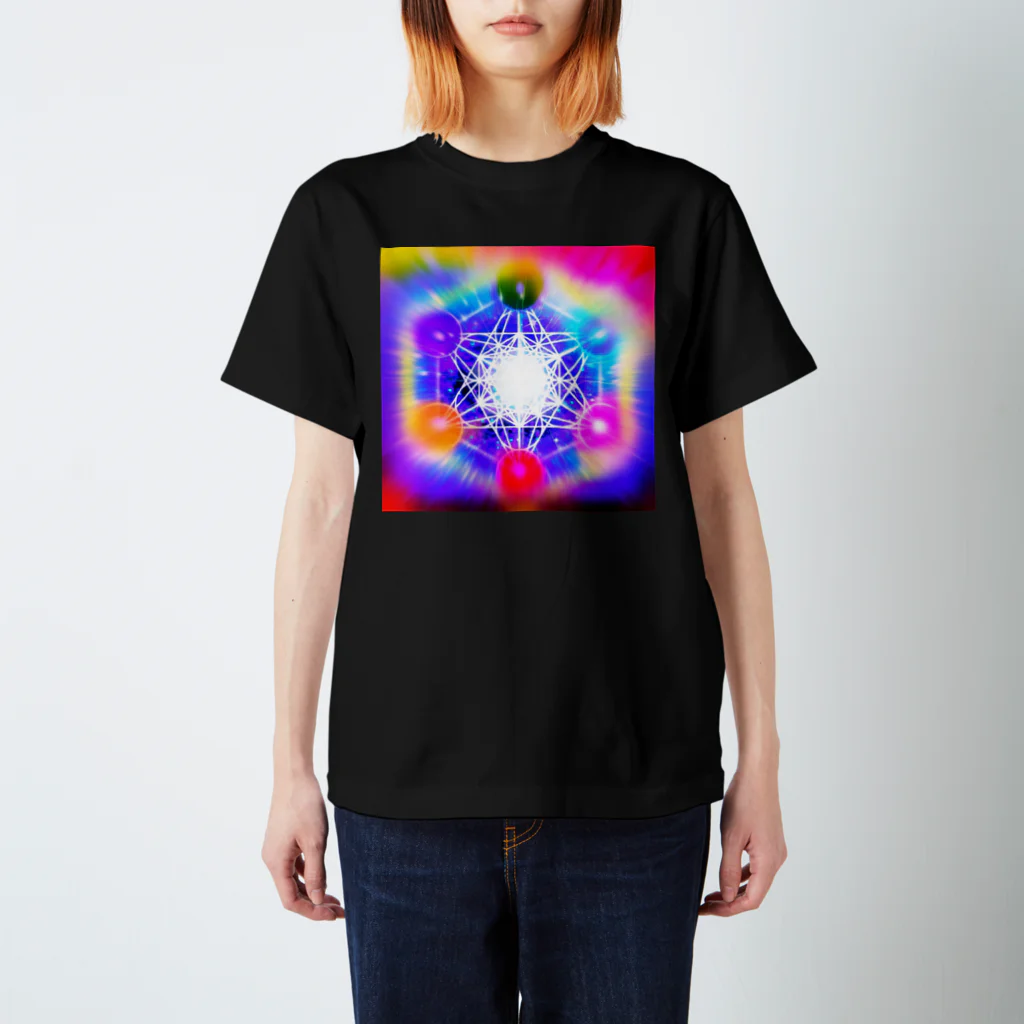 紫園+sion+(麗舞+reybu+)の七星陣メタトロン🔯カラフル🌈 スタンダードTシャツ