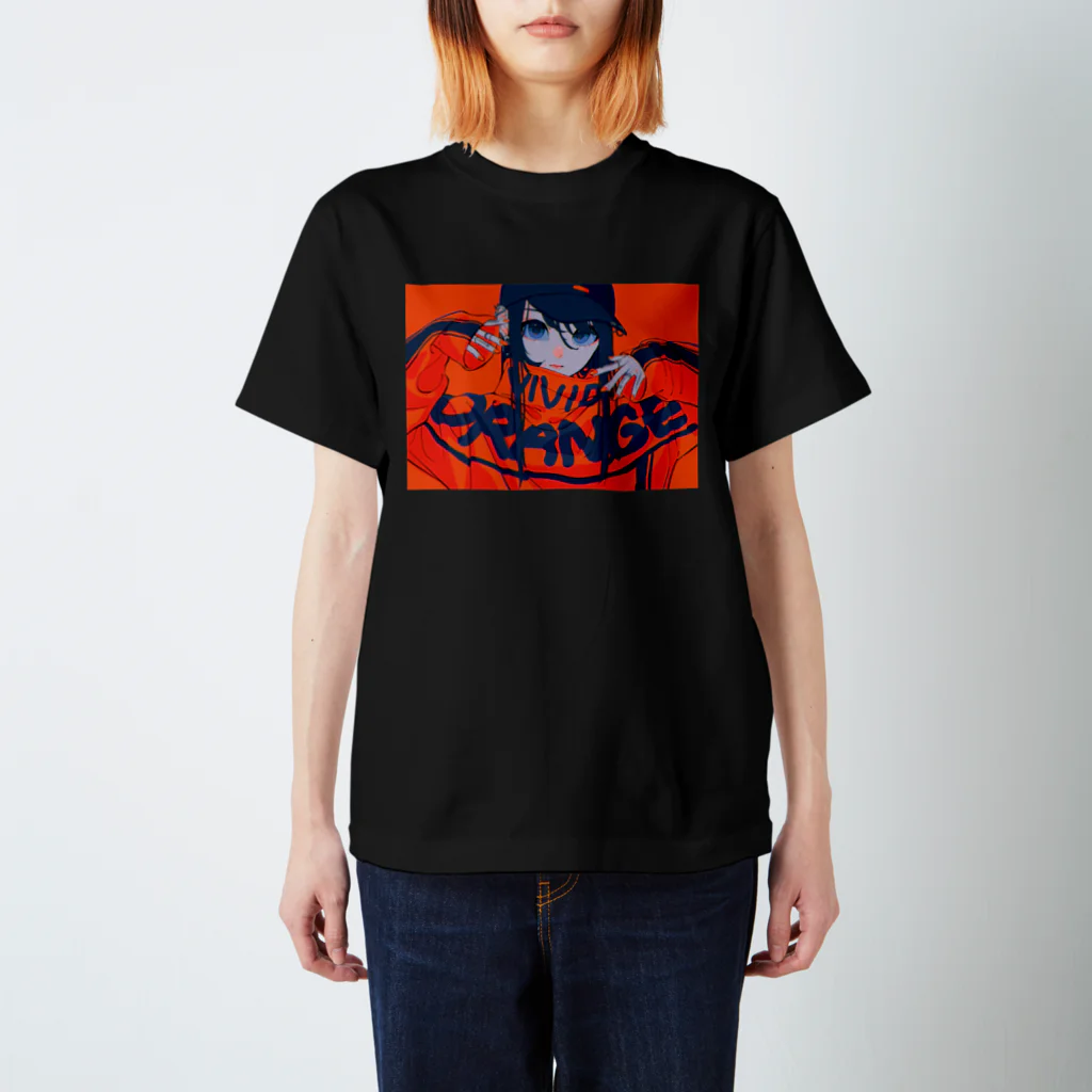 りたおのvivid orange Regular Fit T-Shirt