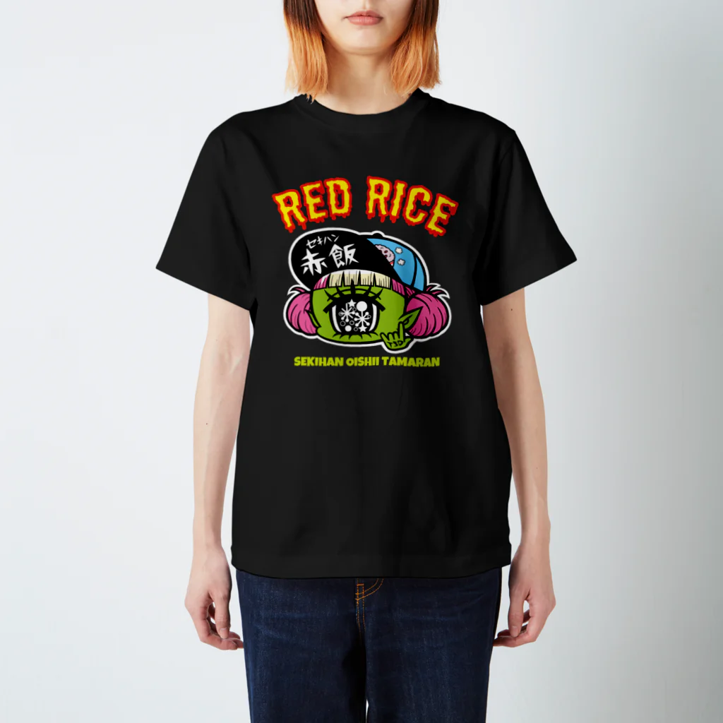 東京スシダラケのRED RICE(黒) Regular Fit T-Shirt