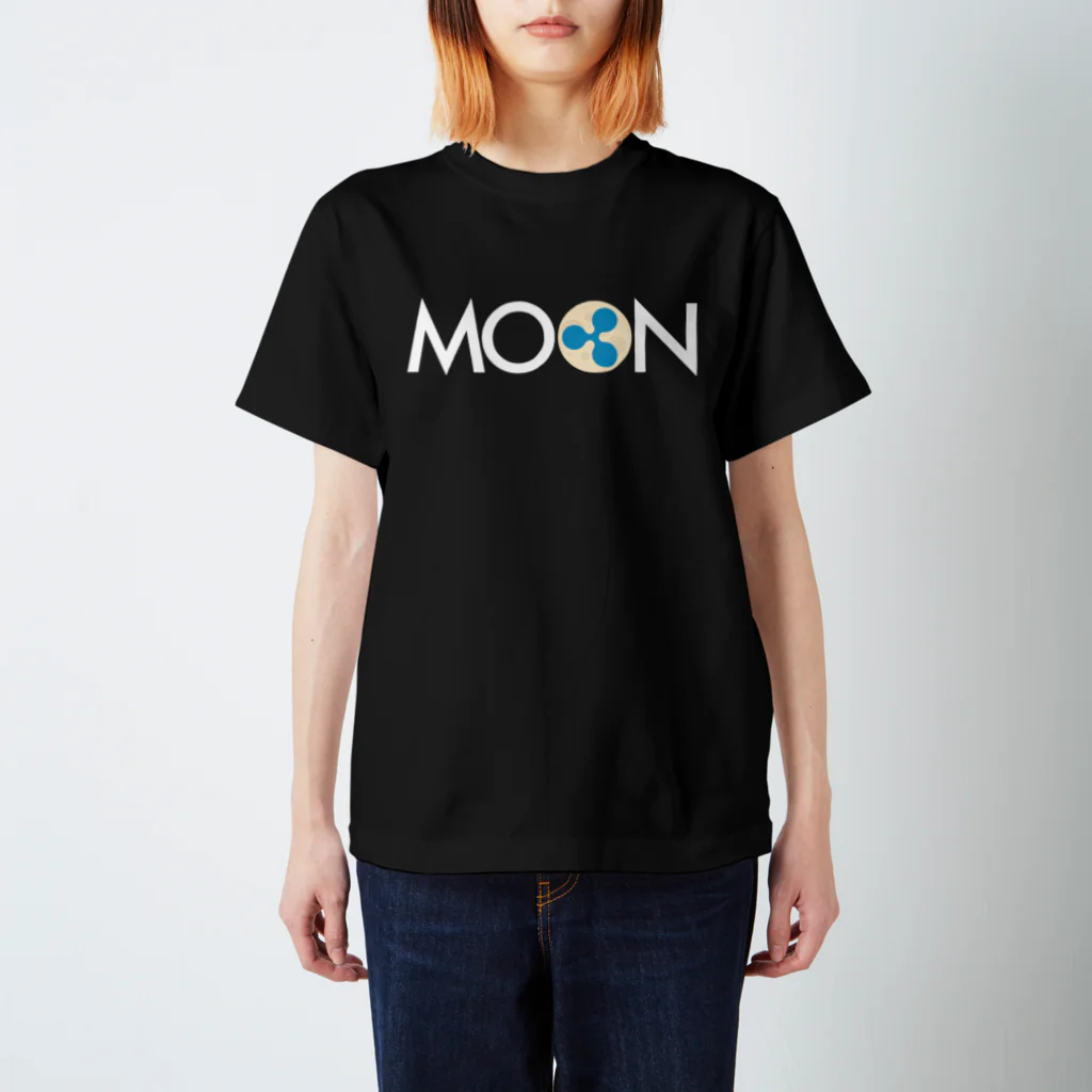 TROPiCALViBESのMOON XRP Whitefont Regular Fit T-Shirt