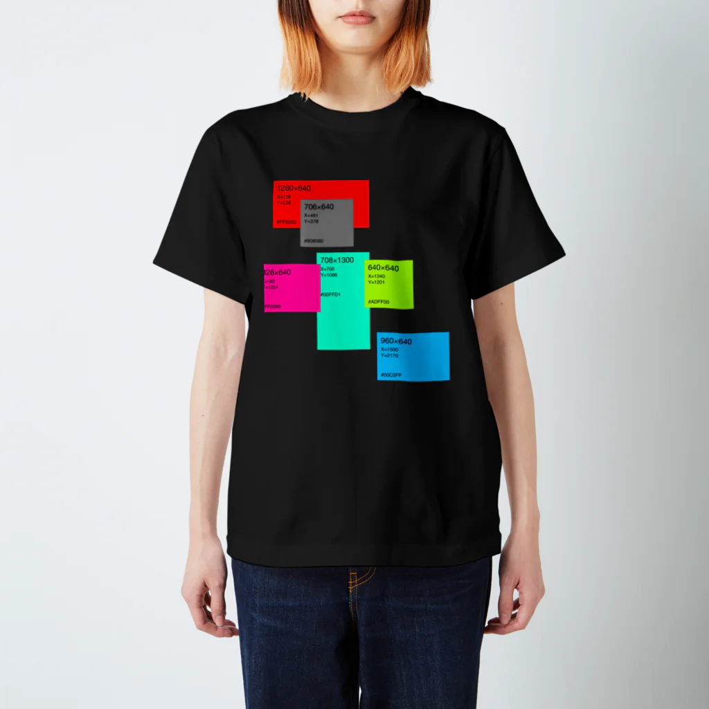 kadomaru designのposition absolute スタンダードTシャツ