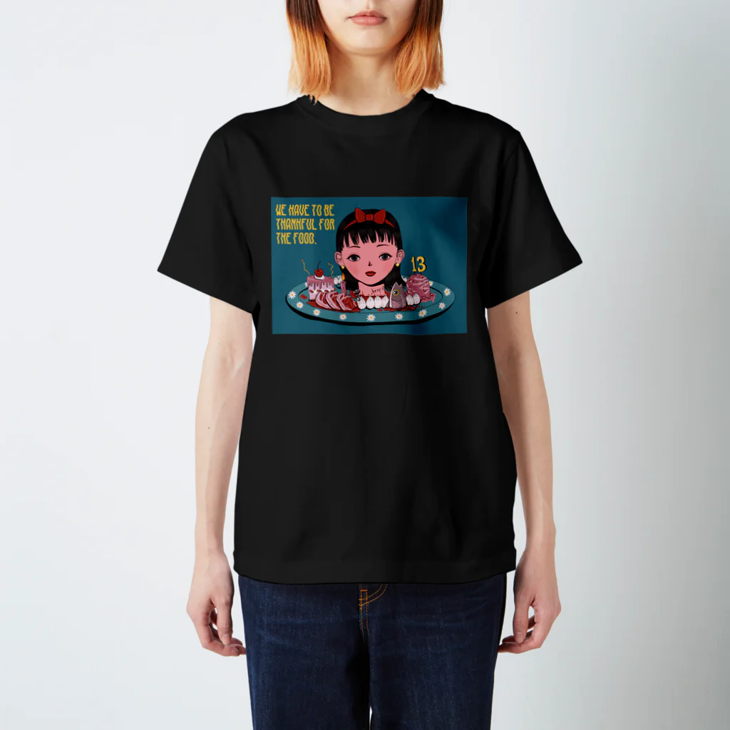 ハエヂローブタケビのごはん スタンダードTシャツ