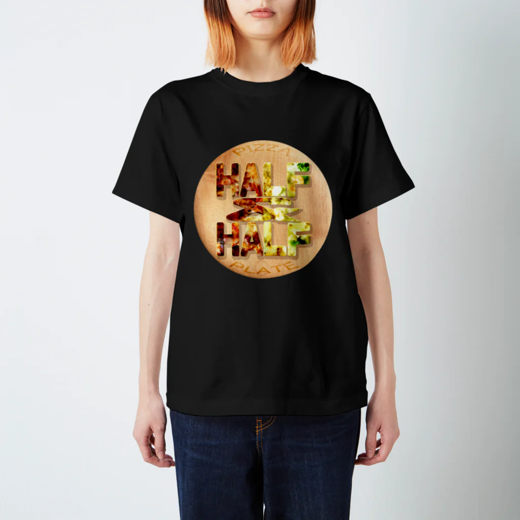 Ａ’ｚｗｏｒｋＳのHALF & HALF(英字＋１シリーズ) スタンダードTシャツ