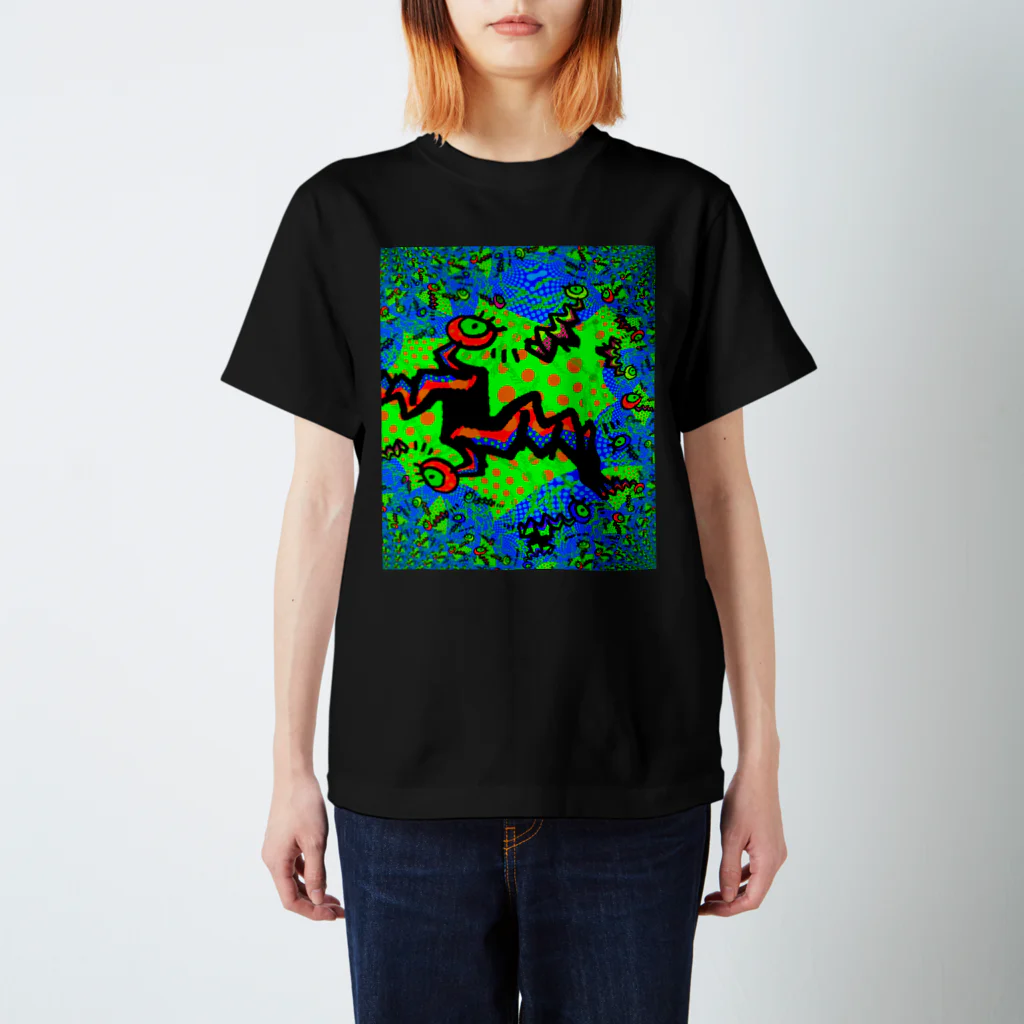 Ａ’ｚｗｏｒｋＳのGRAFFITI WORM FRACTAL Regular Fit T-Shirt