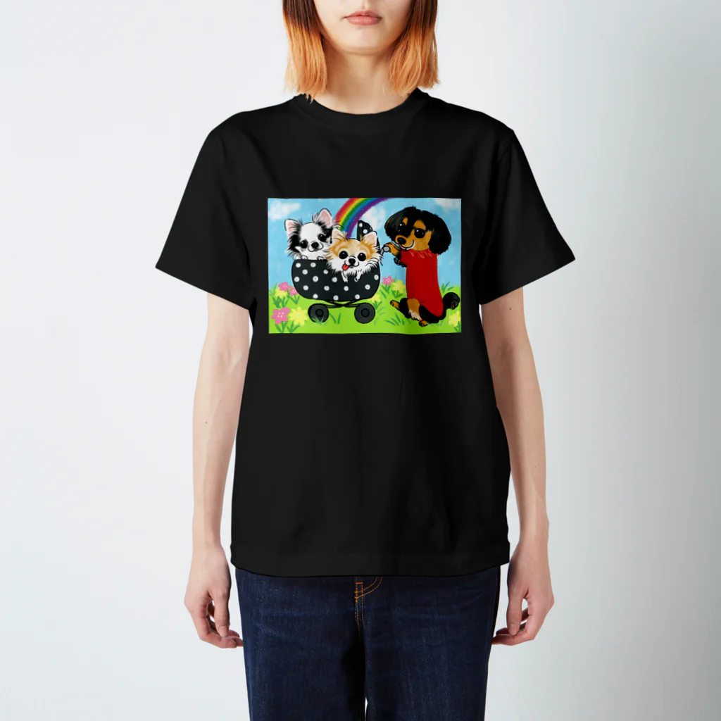 4696necoのラブリーわんこ Regular Fit T-Shirt