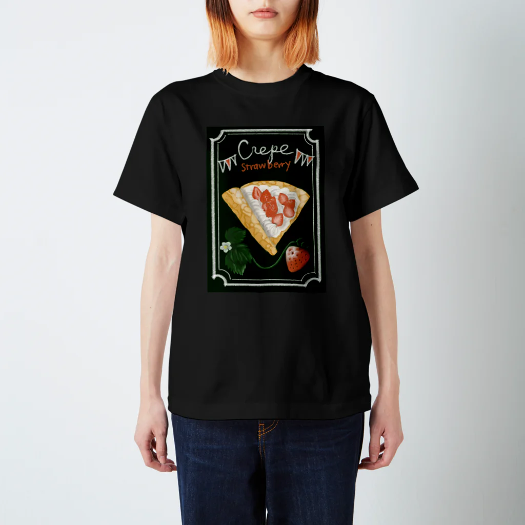 小田島灯のカフェで食べたい！苺クレープ Regular Fit T-Shirt