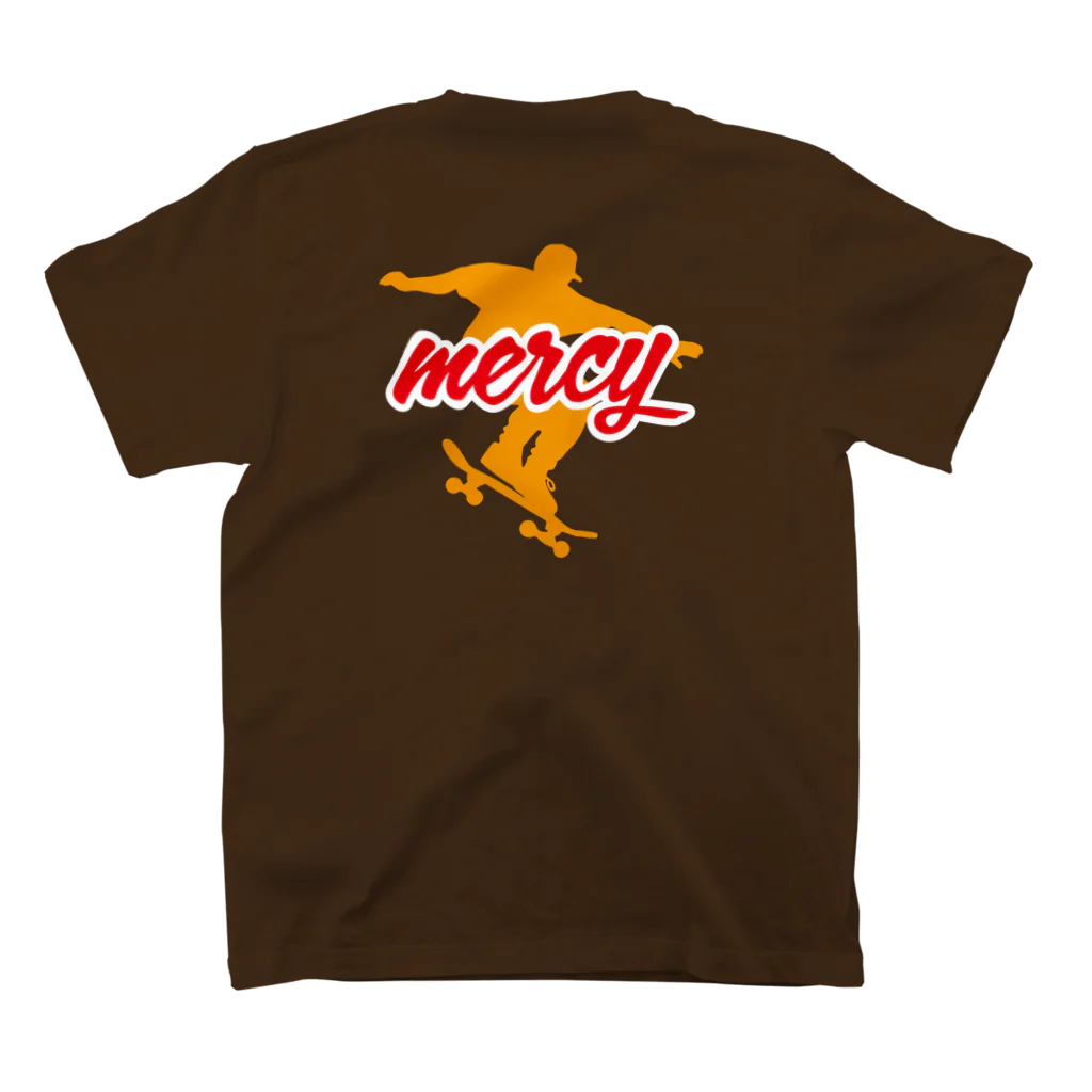 MERCYのmercy Tシャツ① 橙×赤 スタンダードTシャツの裏面