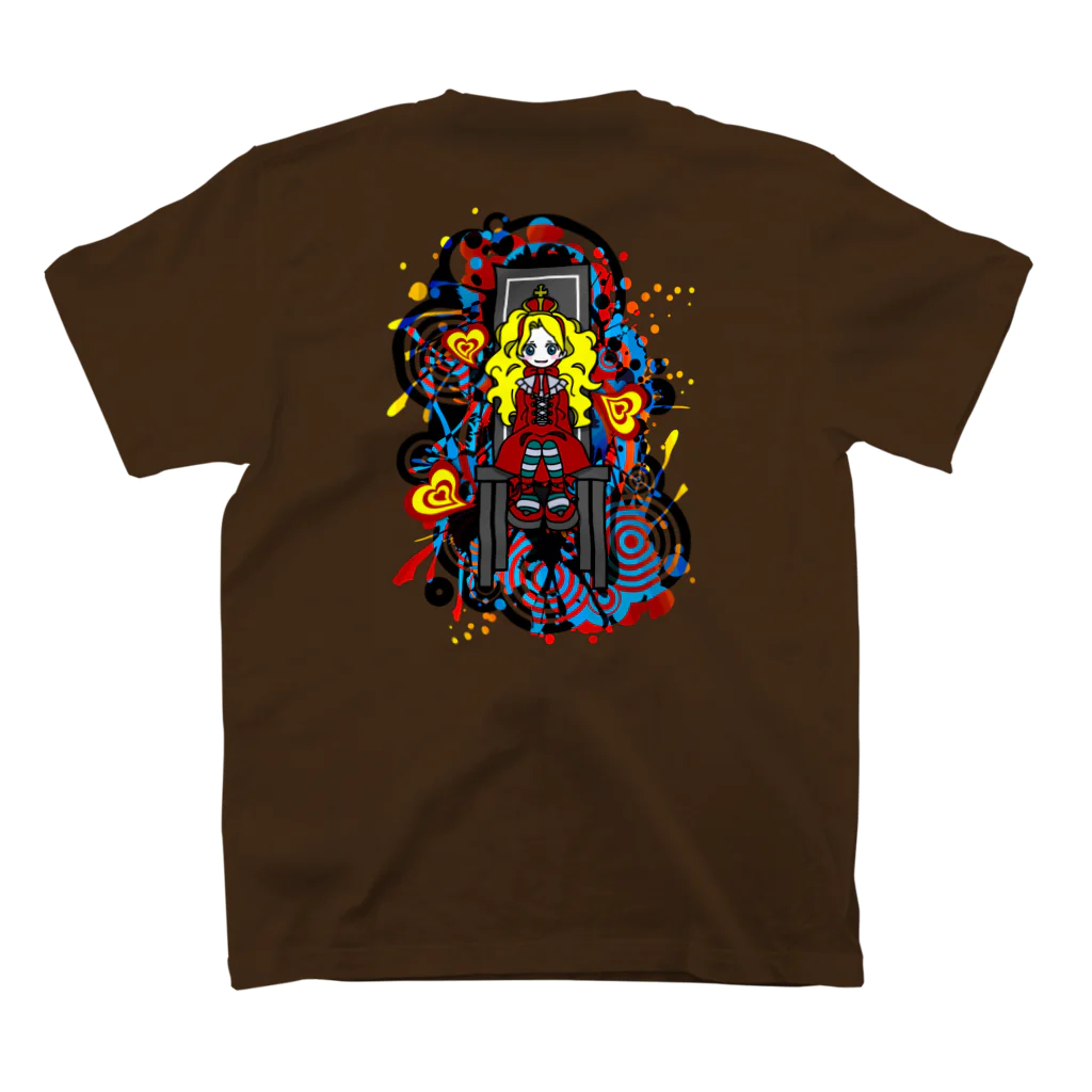 AURA_HYSTERICAのCall_Me_Queen スタンダードTシャツの裏面