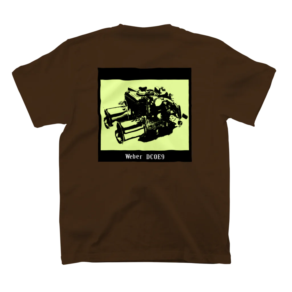 Car Club NOCTILUCAのWeber Carburator Regular Fit T-Shirtの裏面