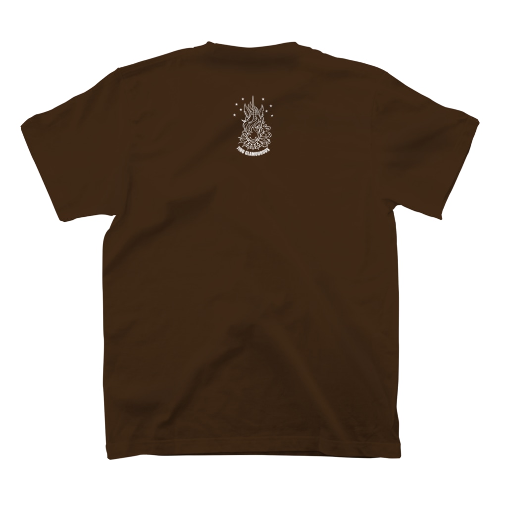 7IRO GLAMOUROUSの※ノエルあり白文字 7IRO GLAMOUROUSシンプルロゴ  Regular Fit T-Shirtの裏面
