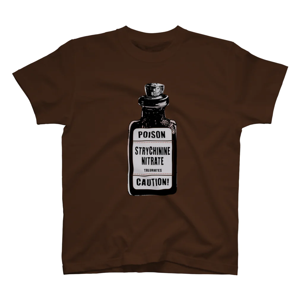 Taskaの毒薬ストリキニーネの小瓶 (STRYCHININE)  スタンダードTシャツ