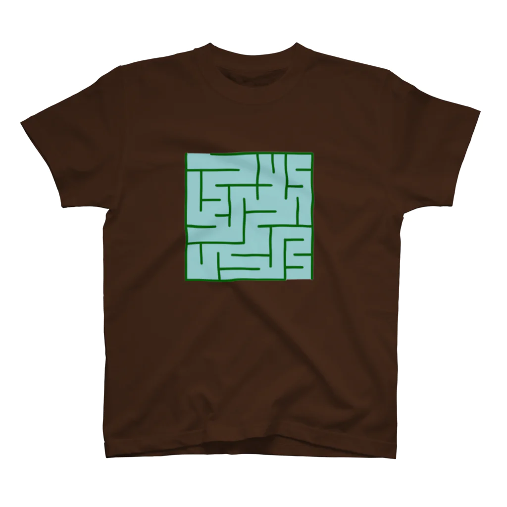 クエクエの迷路デザイン スタンダードTシャツ