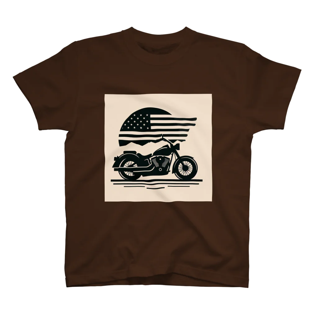 アメリカンデザインのアメリカンバイクTシャツ スタンダードTシャツ