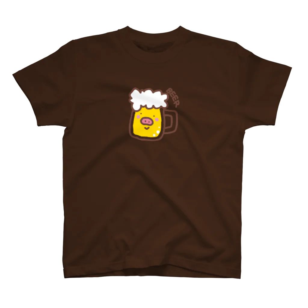 Peco Peco Boo&Carotte cocon❋のブタビール スタンダードTシャツ